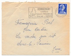 Enveloppe - OMEC Secap - REMIREMONT, Sapins, Eaux Fraiches Calme Et Repos / Remirement Vosges 1958 - Mechanische Stempels (reclame)
