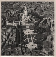 Grande Photographie Aérienne/Tirage D'époque/France/ Sacré Coeur De Montmartre/Paris/ Vers1930-1950   PHOTN481 - Sonstige & Ohne Zuordnung