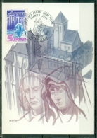 CM-Carte Maximum Card # 1980-France # Architecture # Abbaye,Abtei, Abbey Saint Pierre Of Solesmes # Solesmes # Forget - 1980-1989