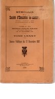 Mémoires De La Société D'émulation De CAMBRAI.tome LXXXV Séance Publique Du 12-12-1937 ,286 Pages.1938 - Picardie - Nord-Pas-de-Calais