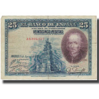 Billet, Espagne, 25 Pesetas, 1928, 1928-08-15, KM:74b, TB+ - 1-2-5-25 Peseten