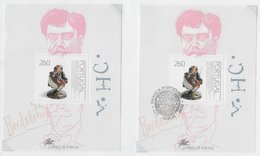 PORTUGAL 1992;2x S/s Chess Szachowy Xadrez; Political Character Pictured As Humble Chess Pawn - Lettres & Documents