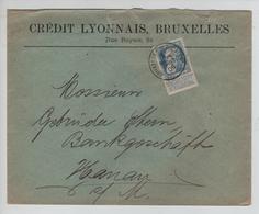 AP2109/ TP 76 GB Perforé C.L. Crédit Lyonnais C.BXL Rue Ducale 2/3/1906 V.Allemagne - 1863-09