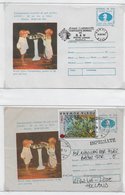 Romania 1991; Chess Xadrez Sah; 6x Cover With ERRORS; Rare - Covers & Documents