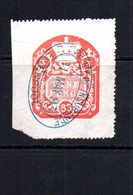 GB Fiscals / Revenues General Duty 9d Red  ; With Liverpool Insurance Policy 'cancel' - Fiscale Zegels