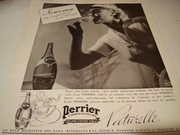 ANCIENNE PUBLICITE SES 2 AMOURS SA RAQUETTE  ET SON PERRIER  1937 - Perrier