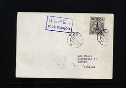 Norway 1974 Spitzbergen Hopen Meteorological Station Interesting Cover - Wetenschappelijke Stations & Arctic Drifting Stations