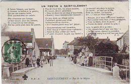 89. SAINT CLEMENT . RUE DE LA MAIRIE . UN FESTIN A SAINT CLEMENT . HUMOUR . ANIMEE - Saint Clement