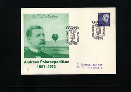 Sweden 1972 Andrees Polarexpedition Interesting Cover - Expéditions Arctiques