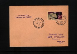 Italy 1972 Fucino Station Interesting Cover - Scientific Stations & Arctic Drifting Stations
