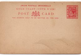 TIMBRE (39) AUSTRALIE: Entier Postal Gold Coast ( Cote D Or ) One Penny - Cartas & Documentos