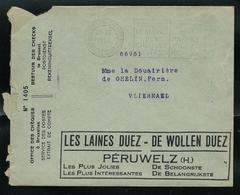 LSC Des CCP Avec Pubs:  Les Laines DUEZ  Péruwelz) - Publicité Directe  Obl. 25/03/1936 - Franquicia