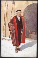 Croatia / Seljak U Zimskoj Kabanici, Istra / Narodne Nosnje / National Costumes / Uncirculated, Unused / Sasa Santel - Vestuarios