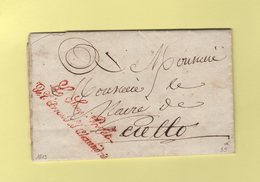 Le Sous Prefet De L Arrondissement D Alexandrie - 1813 - Departement Conquis De Marengo - 1792-1815: Veroverde Departementen