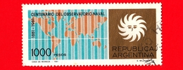 ARGENTINA - Usato -  1981 - 100 Anni Dell' Osservatorio Navale - 1000 - Used Stamps