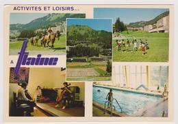 74 - FLAINE - Activités Et Loisirs - Multivues: équitation, Tennis, Musique, Piscine - Ed. EDY N° 6388 S - Magland