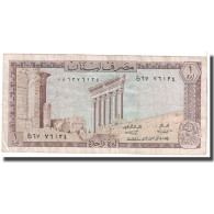 Billet, Lebanon, 1 Livre, 1972, KM:61b, B - Liban