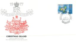 (001) Christmas Island Special FDC Cover - Queen Silver Jubilee - 1977 (with Insert) - Christmas Island