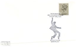 (001) UK FDC Cover - Elvis Presley 50th Anniverary - 1985 - Singers