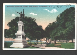 Charleston - Monument Sergeant Jasper, The Battery - 1914 - Charleston