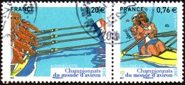 Oblitération Cachet à Date Sur Timbre De France N° 4973 - 4974 - Aiguebelette. Championnats Du Monde D'aviron - 2010-.. Matasellados