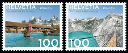 Switzerland Suiza Suisse Schweiz 2018 EUROPA BRIDGES 2 Stamps MNH ** - 2018