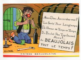 Humour --- Illustrateur  DUFOUR --1984--Prère Beaujolaise (vin,ivrogne,Beaujolais) - Humour