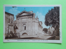 Carte Postale - EYGUIERES (13) - Eglise Et Place Du Monument (2469) - Eyguieres