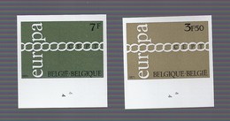 Europa 1971 NON DENTELES Avec Numero De Planche 4   Yv.  1578/79   Scarce Imperforate - 1961-1980