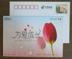 Mother's Day Flower,China 2007 New Oriental Education Group Advertising Pre-stamped Card - Mother's Day