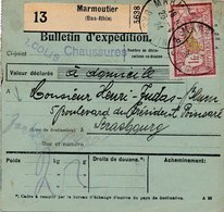Bulletin D'expedition Marmoutier Bas Rhin - Covers & Documents