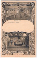 NEUSTADT GLEWE Mecklenburg Hotel Stadt Lübeck Bes W Schmidt Belebt Jugendstil Rahmen Gelaufen 10.5.1914 - Ludwigslust