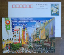 Omega Watch,China 2004 Shanghai Office Of Committee Promoting Ethical & Culture Progress Advertising Pre-stamped Card - Horloges