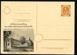 Bund PP2 D2/006 ALTES POSTGEBÄUDE OLDENBURG 1952  NGK 40,00€ - Privé Postkaarten - Ongebruikt