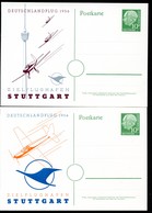 Bund PP8 C2/001-1+2 DEUTSCHLANDFLUG ZIELFLUGHAFEN STUTTGART 1956  NGK 50,00€ - Privé Postkaarten - Ongebruikt