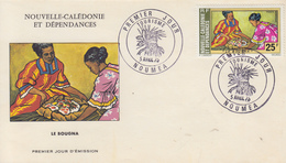 Enveloppe   FDC  1er   Jour   NOUVELLE   CALEDONIE   Tourisme   Le  Bougna     1975 - FDC