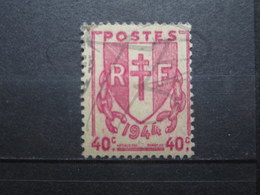 VEND BEAU TIMBRE DE FRANCE N° 672 , TRAIT BLANC AU DESSUS DU " R " !!! - Used Stamps