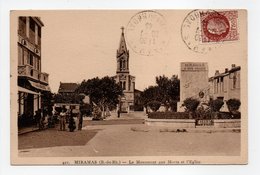 - CPA MIRAMAS (13) - Le Monument Aux Morts Et L'Eglise 1943 - Editions ADIA 421 - - Otros Municipios