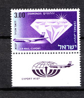 Israele   -   1968. Diamante Ed Aereo. Diamond And Aircraft.  MNH - Minerals