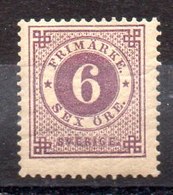Sello De Suecia Nº Yvert 33 * - Unused Stamps