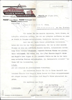 WIEN,1933 JULIUS MAGGI GESELLSCHAFT M.b.h. - MAGGIs Suppen Würze MAGGIs Rindsuppe Würfel  Invoice Faktura - Austria Wien - Austria