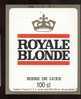 étiquettes De Bière  -  Royale Blonde  -  SEB à Sèvres (92) - Bier