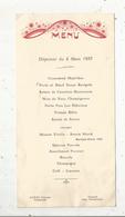 Menu, 1937 , Guéry , Traiteur , Anjaurand - Menu