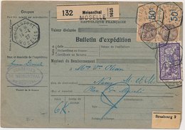 Colis Bulletin D'expedition CaD Hexagonal Meisenthal Moselle - Cartas & Documentos