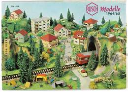 CATALOGUE BUSCH 1964/65 MODELLE MODELISME FERROVIAIRE GARES MAISONS PONTS ETC ... - Alemania