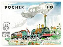 CATALOGUE POCHER 1963 MODELISME FERROVIAIRE TRAINS VOITURES WAGONS AUTOS ACCESSOIRES - Unclassified