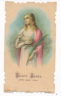 Image Pieuse Sainte Agnès Chromo Editeur Bonamy N°496-  Holy Card - Andachtsbilder