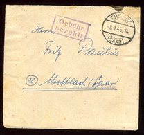 Sarre - Enveloppe En Franchise De Theley  En 1946 - O 352 - Storia Postale