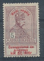 1914. Military Aid (I.) 5K - Unused Stamps