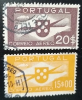 N726 PORTUGAL. 1936. SC#: C8-C9 - USED - SYMBOL OF AVIATION - SCV: US$ 13.00 - Used Stamps